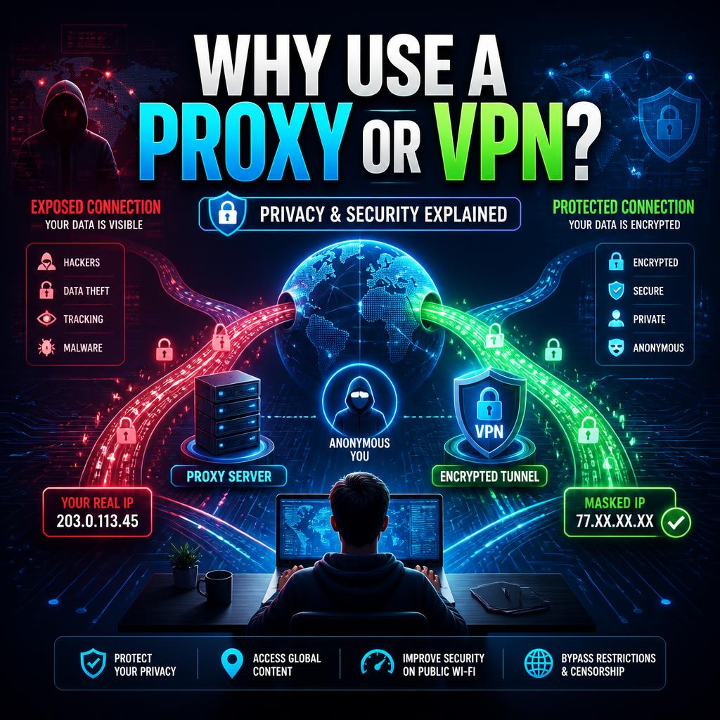 Why Use a Proxy or VPN? Key Differences, Benefits & Best Use Cases