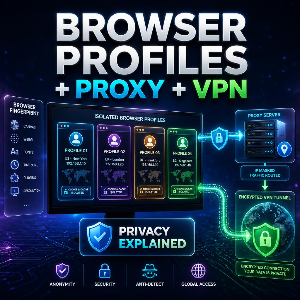 How to Use Multiple Accounts with Anti-Detect Browser With Proxy & VPN